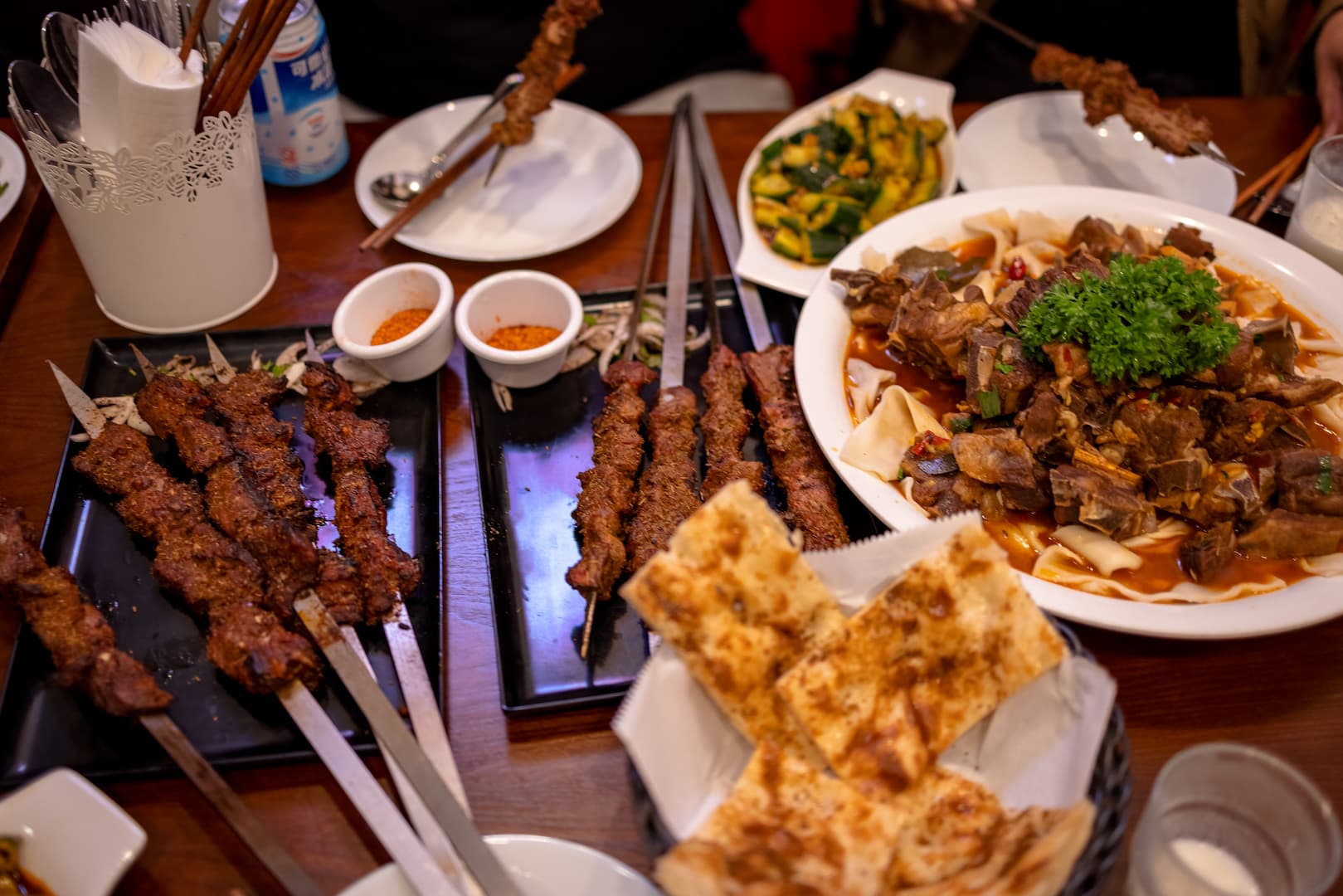 Apandim spread shot - Foodieadam: Experiencing Apandim Uyghur Cuisine