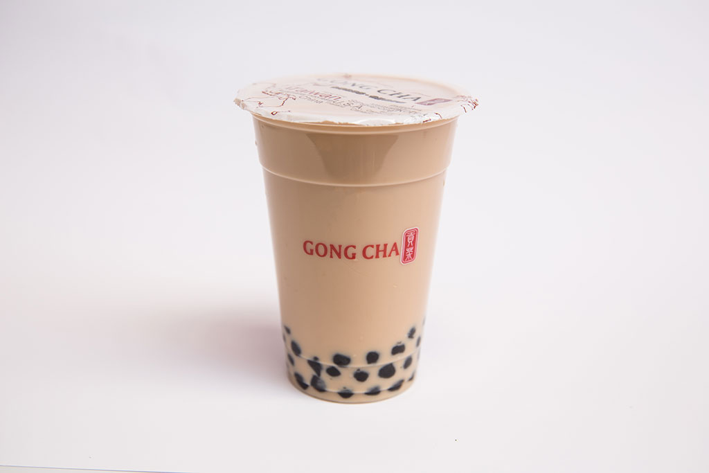 GongCha Drink Milk Tea with Herbal Jelly - Milk Tea with Pearls