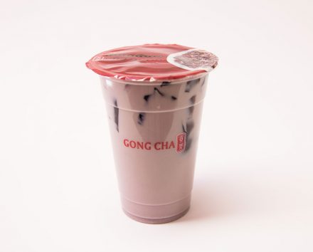 GongCha Drink Taro Milk Tea with herbal jelly 440x354 - Taro Milk Tea with Herbal Jelly