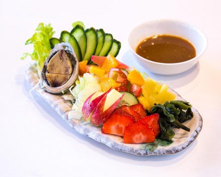 hanazushi Dish Japanese Abalone Salad 440x354 - Japanese Abalone Salad