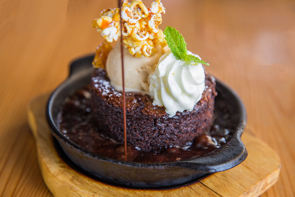 southsidebistro Dish Sizzling Chocolate and Almond Brownie - Sizzling Chocolate and Almond Brownie
