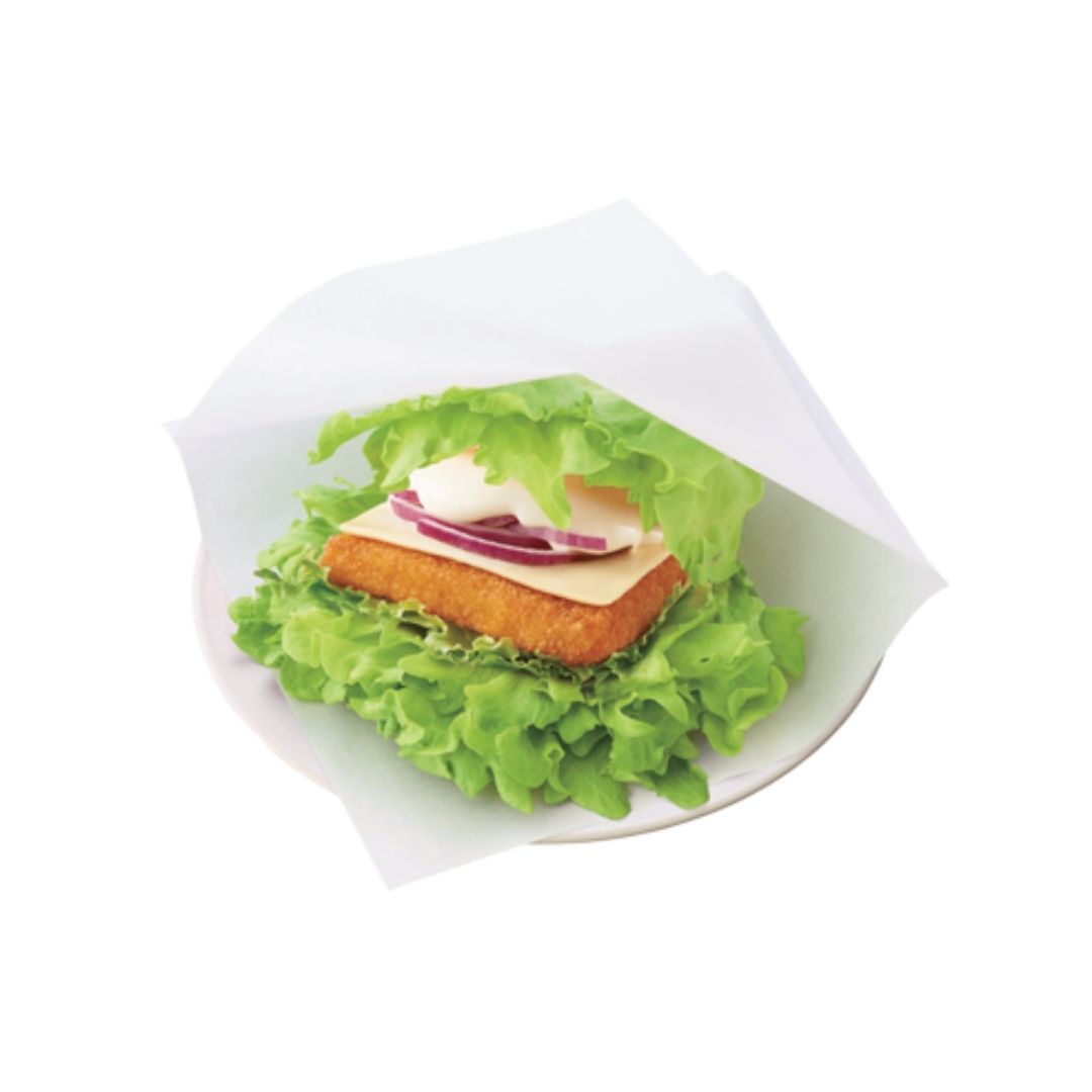 MOS Burger Crispy Fish Lettuce Wrap - Crispy Fish Lettuce Wrap Burger