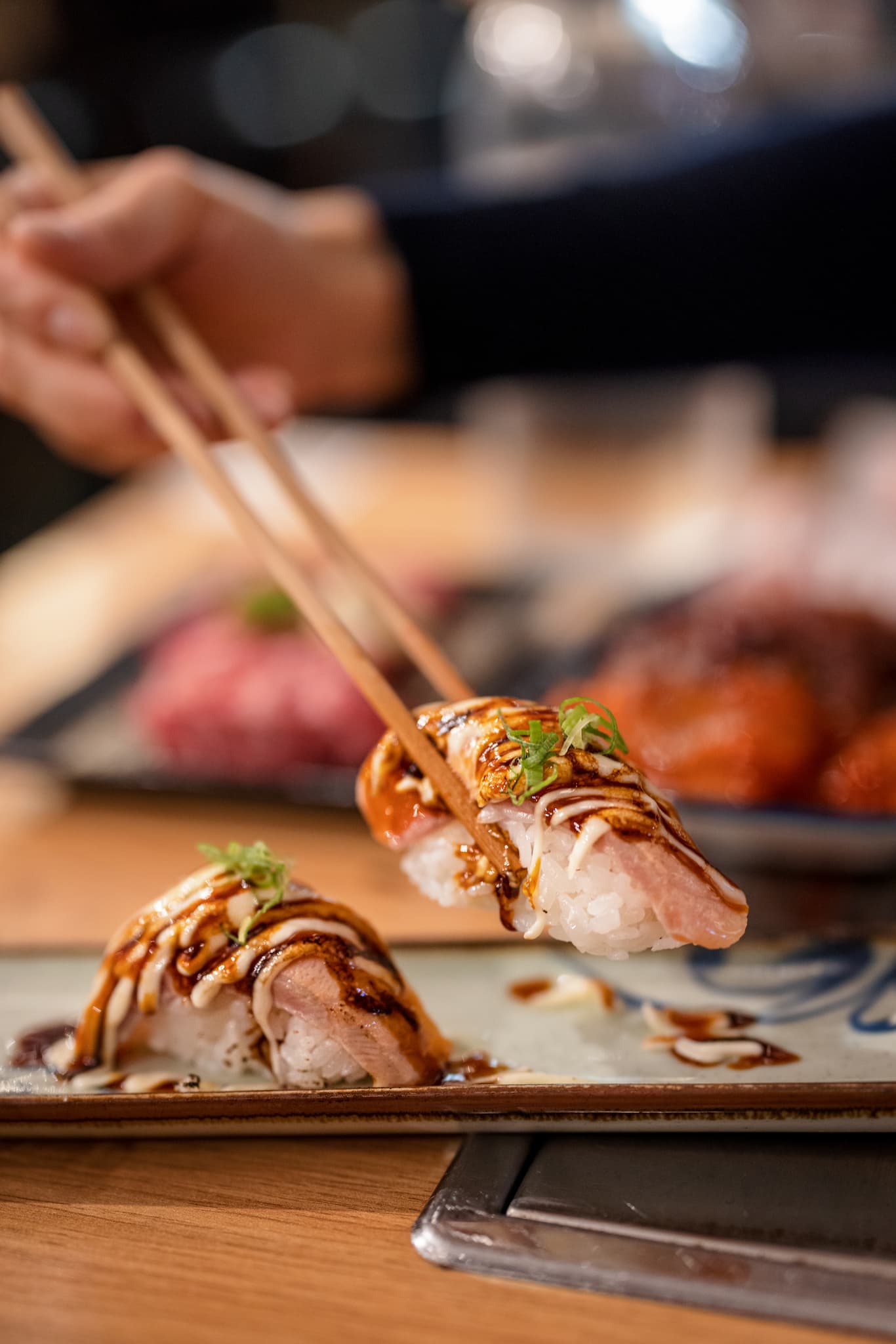 Ren Yakiniku Aburi Salmon - Aburi Salmon