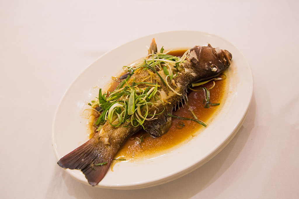 Steamed Live Coral Trout