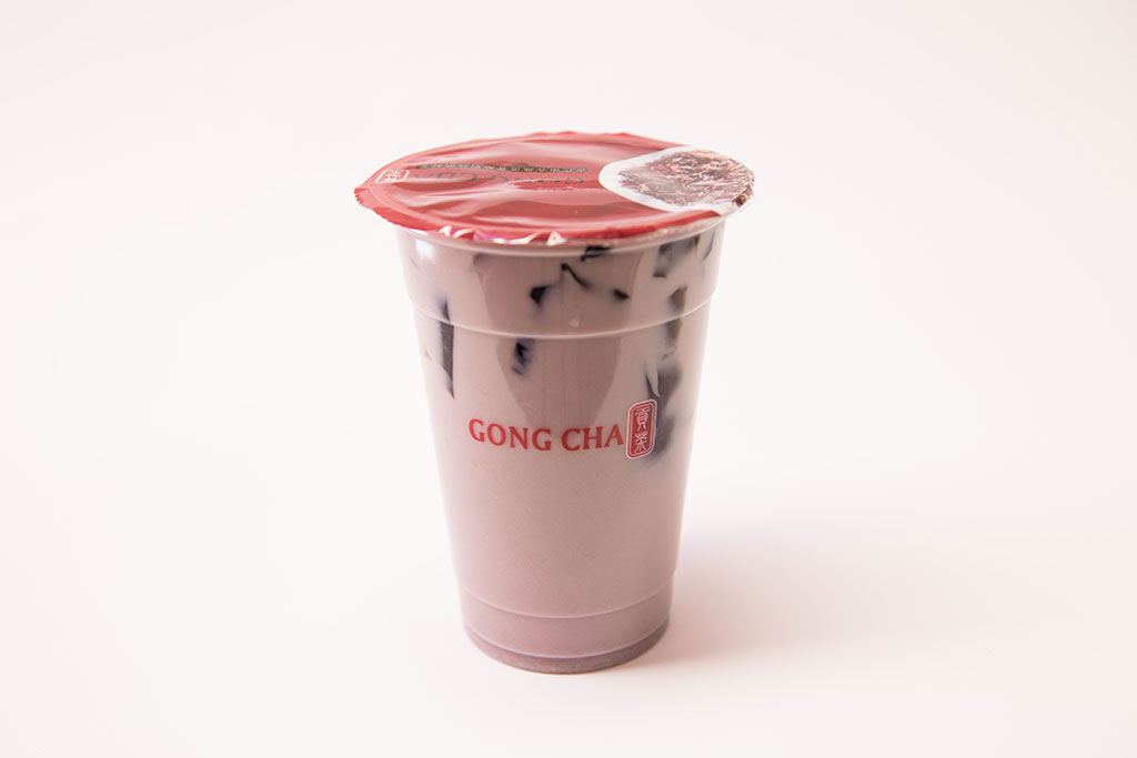 Taro Milk Tea with Herbal Jelly