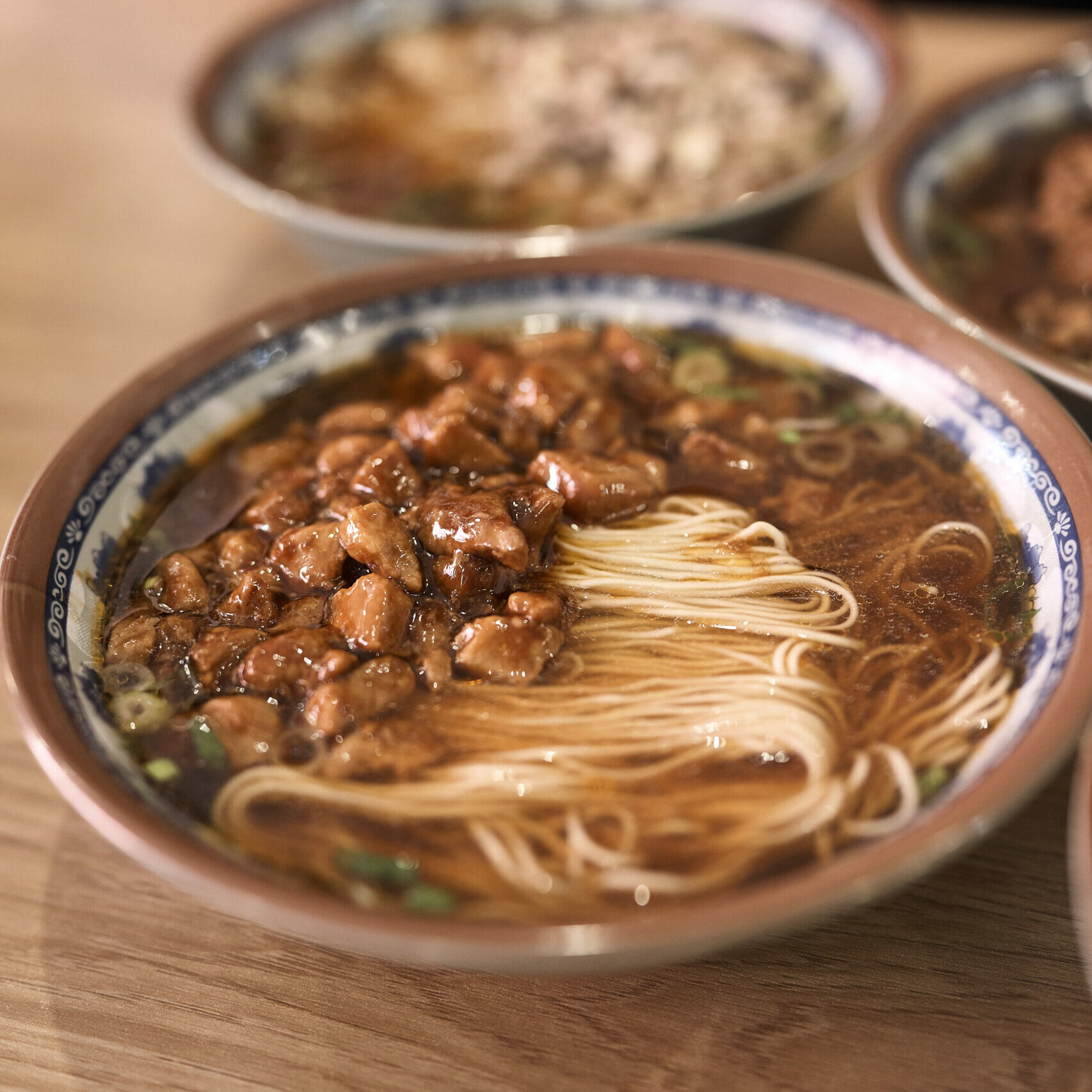 Spicy Diced Pork Noodle Soup