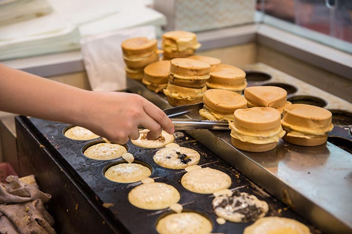 You can watch your hot cake