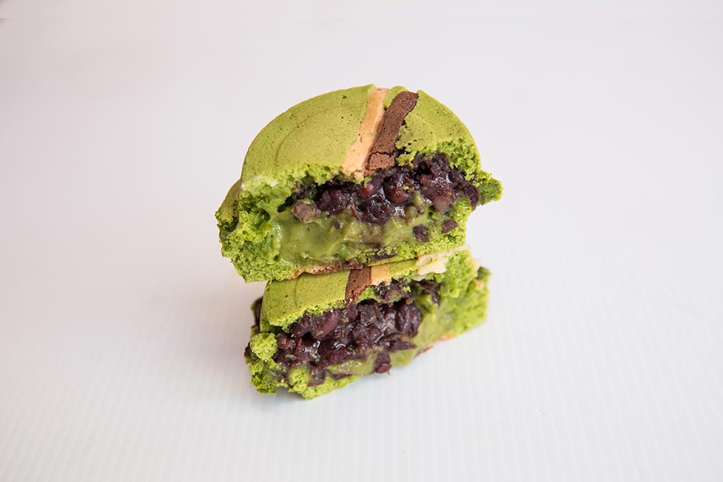 Green Tea and Red Bean Japanese Pancake