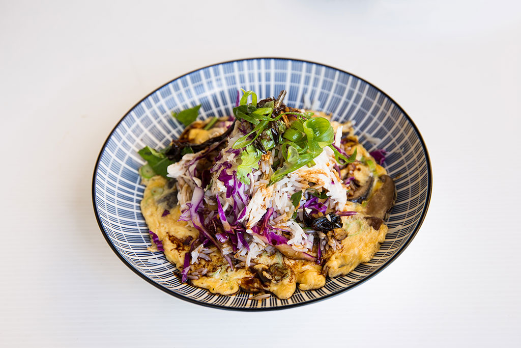 Mushroom and Chicken Omelette